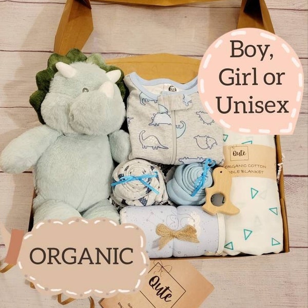 Große BIO Qute Geschenkbox.  Wählen Sie das Geschlecht - Gender neutral, Junge oder Mädchen