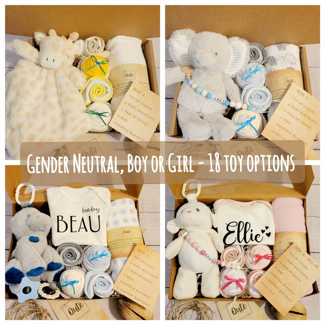 Qute Unisex / Gender Neutral / Boy / Girl Baby Gift Box 2 - Etsy