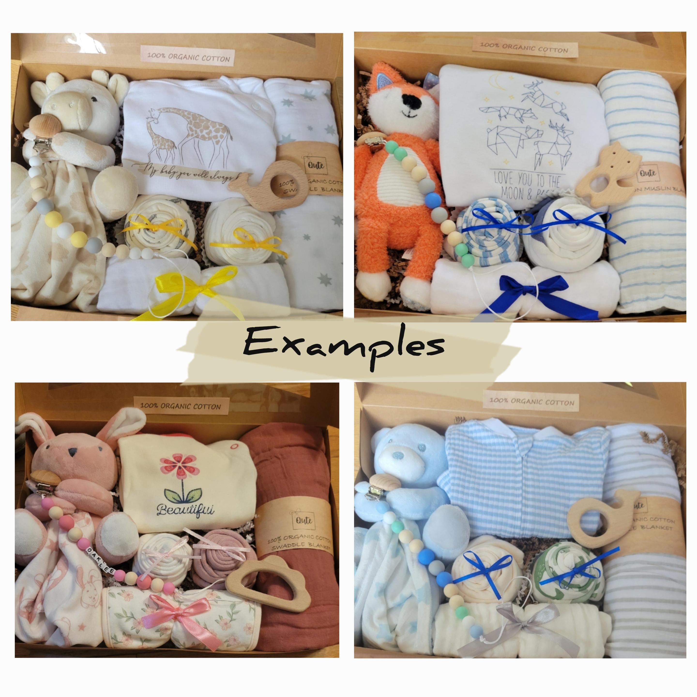 Large ORGANIC Qute Gift Box. Pick the Gender - Gender Neutral, Baby Boy ...
