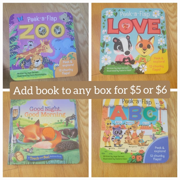 Add a baby book to any box!