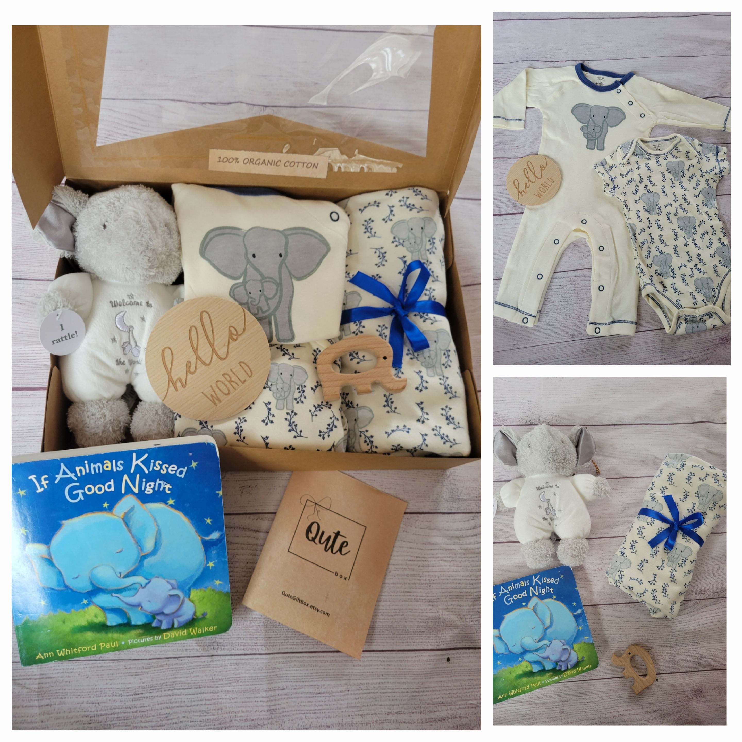 NEW ORGANIC Qute Gift Box. Neutral, Baby Boy or Baby Girl - Etsy