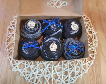 Qute men socks cupcakes, gift for men,  get well gift, Christmas gift, present, gift for him, Holiday gift, sock cupcake