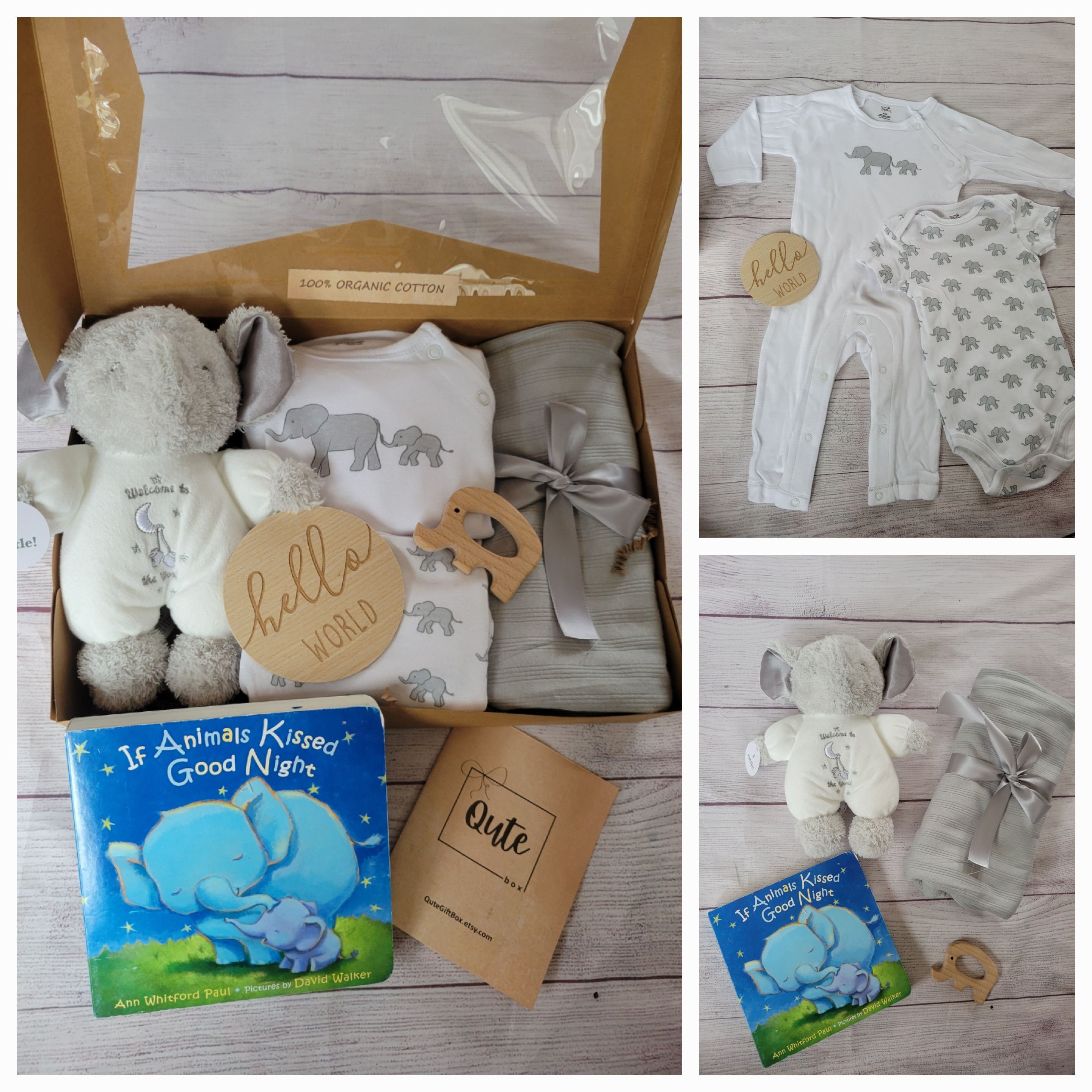 NEW ORGANIC Qute Gift Box. Neutral, Baby Boy or Baby Girl - Etsy