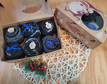 Men's Sock Cupcake Gift Box, Novelty Socks, Size 9-13
