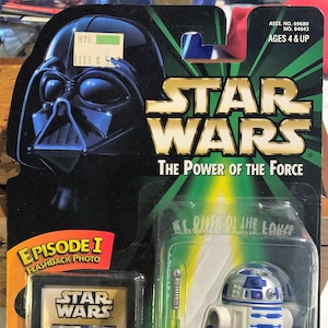 1998 Kenner Star Wars El poder de la fuerza R2-D2 Episodio 1 Flashback Foto Figura