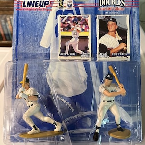 Escalação inicial de Kenner de 1997, duplas clássicas, pares vencedores dos melhores bonecos e cartas da MLB, Mark McGwire e Roger Maris.