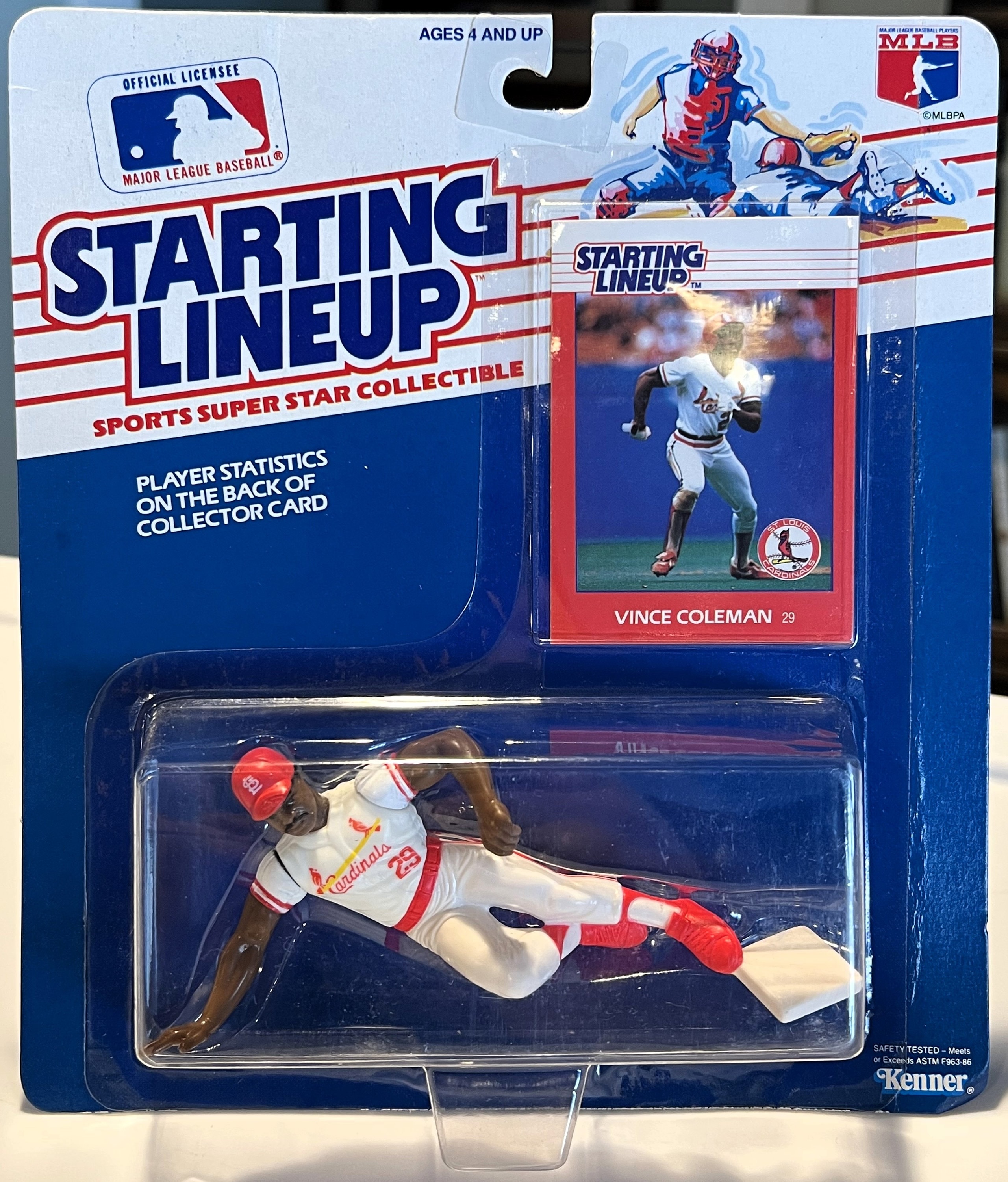 1988 Kenner Starting Lineup Saint Louis Cardinals Vince Coleman