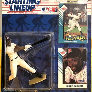 1993 Kenner Startaufstellung mit Special Series Karte, Minnesota Twins Kirby Puckett MLB Figur und Karten