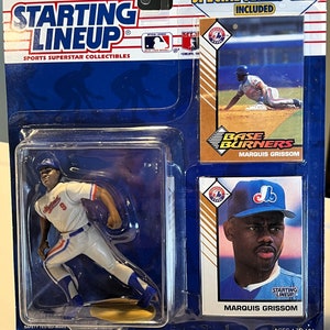 1993 Kenner Startaufstellung w / Special Series Card Montreal Expos Marquis Grissom MLB Figur und Karten