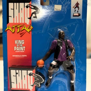 1993 Kenner Shaq Attack, kungen av färgen, Shaquille O'Neal, NBA-figur.