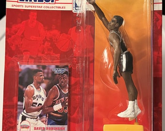 1994 Kenner Starting Lineup San Antonio Spurs David Robinson NBA Figure and Card