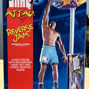 1993 Kenner Shaq Attack Orlando Magic Shaquille O'Neal Reverse Jam NBA-figur