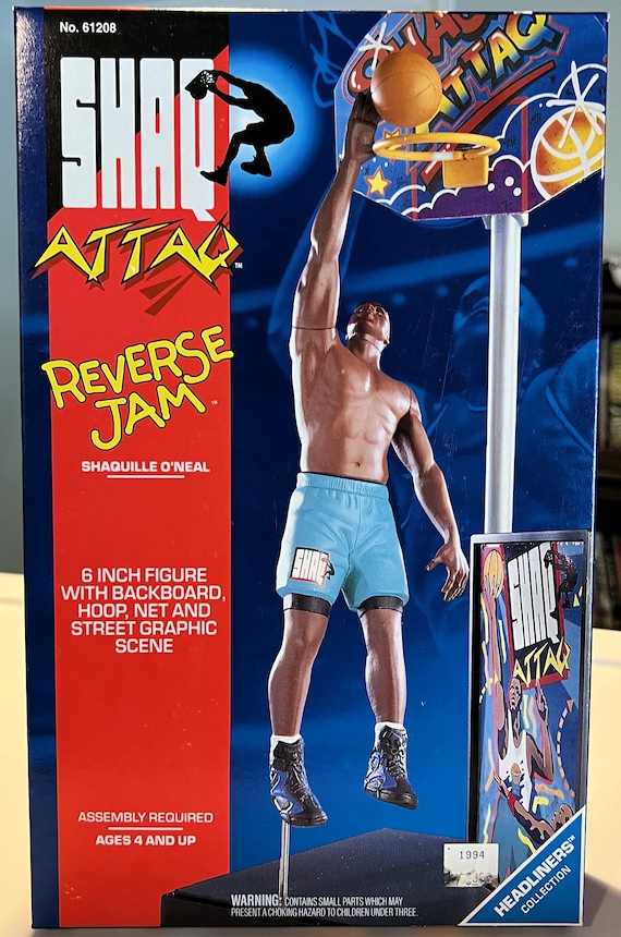 1993 Kenner Shaq Attack Orlando Magic Shaquille O'neal Reverse Jam