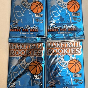 1996 The Score Board Basketball Rookie Pack 4er Pack à 10 Karten.