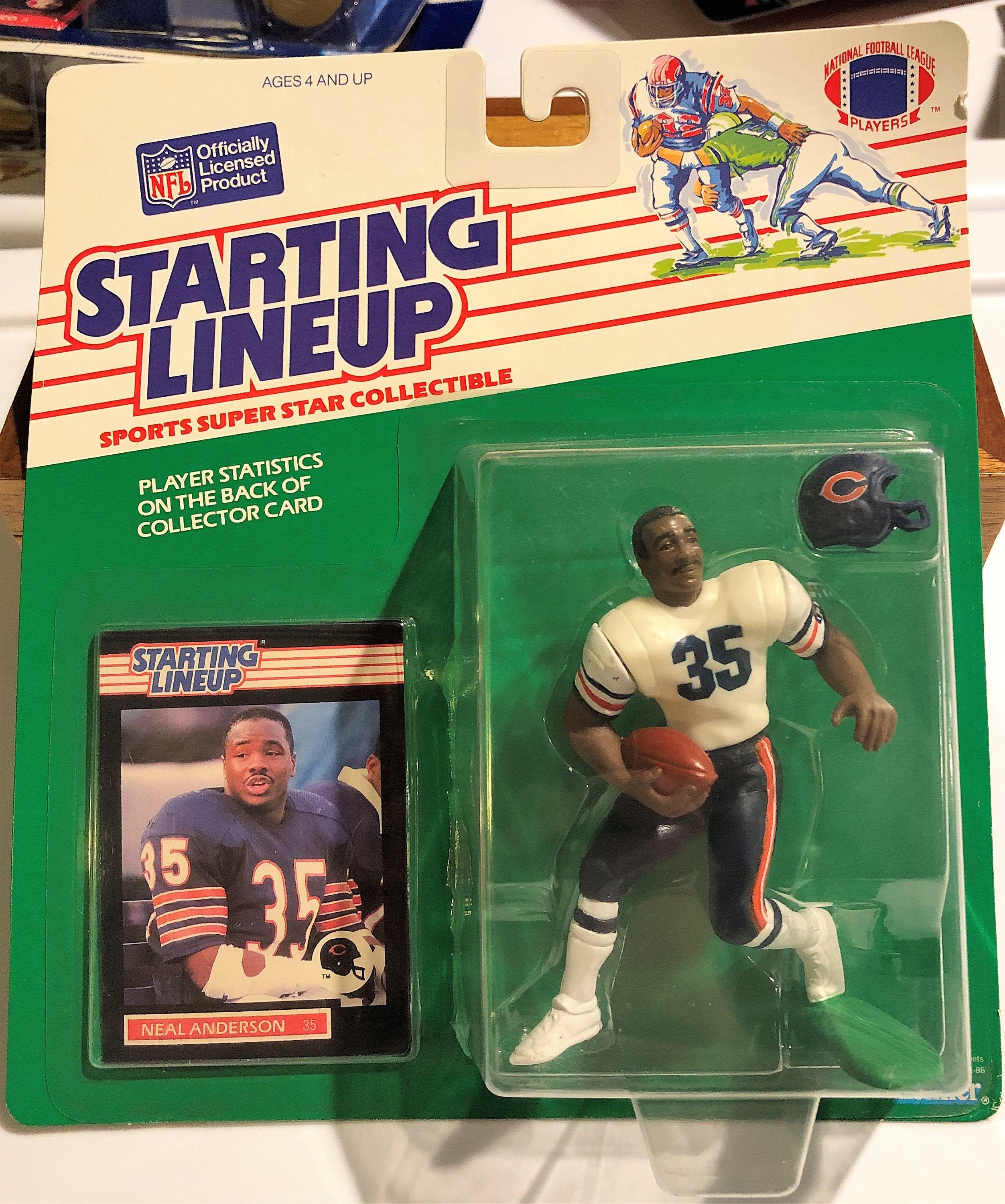 1989 Kenner Starting Lineup Chicago Bears Neal Anderson NFL Figure