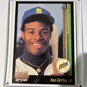 1993 Upper Deck 12 in x 10 in Card Encased of Ken Griffey Jr. Rookie Card Number 1292 of 5000