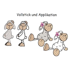 Embroidery files set sheep