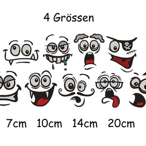 Embroidery files set &#39;&#39;Faces3&#39;&#39;
