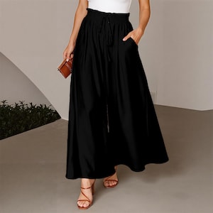 5 "Go with anything" Colors | All-Over Print Women's Ruffled Wide-Leg Pants