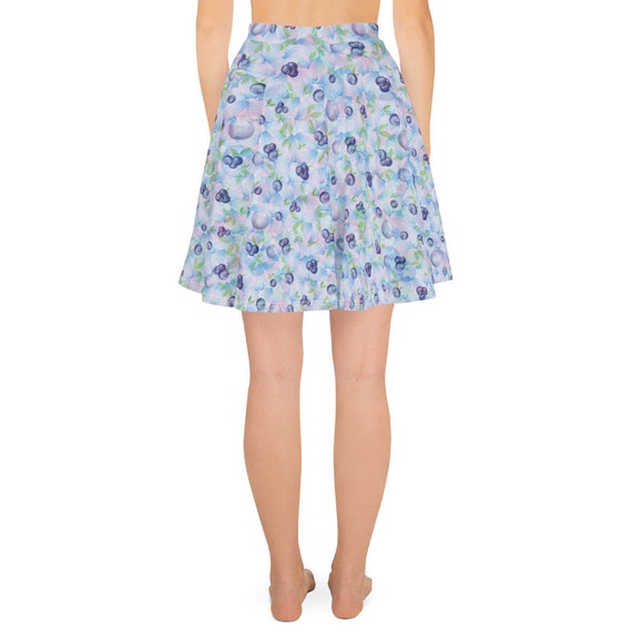 Blueberry Blue Pink & Green Petals - Blueberries Picnic