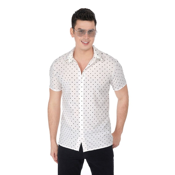 mens polka dot dress shirt short sleeve Amazon.com: WABEOR Mens Casual Button Down Shirts Summer Short Sleeve  Regular Fit Polka Dot Fashion Summer Work Business Dress Shirts Black :  Clothing, Shoes & Jewelry