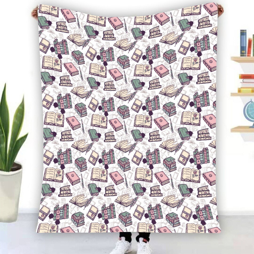 Pretty Book Pattern | Bookworm Library Fan | Writers Authors Teachers ...