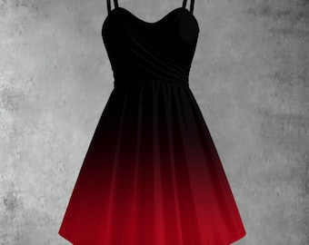 women's dark red and black off the shoulder dress gothic Gothic Winter Ruffle Dress Deep Red High-low Hem, Off-shoulder Elegance