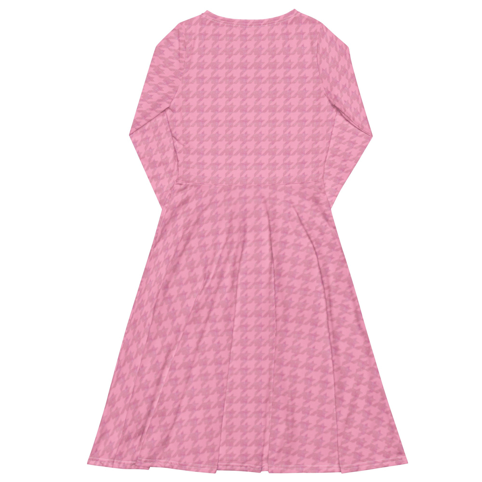 houndstooth pink dress Dolce Life Low Back Mini Dress Houndstooth Pink