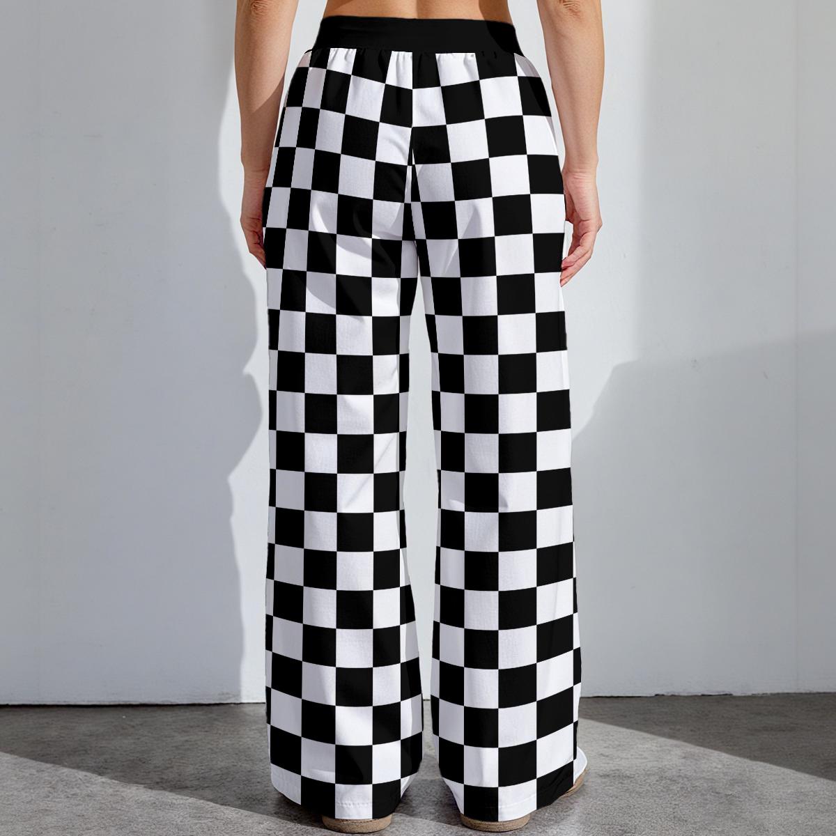 Checkers! 5 Fantastic Colors! All-over Print Women's High-stretch ...