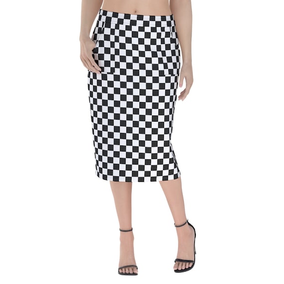 Checkered All-over Print | 6 Color Options | Classic Women's