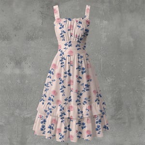 Blue and Pink Dress for Women - Etsy Blue and Pink Dress for Women - Etsy
