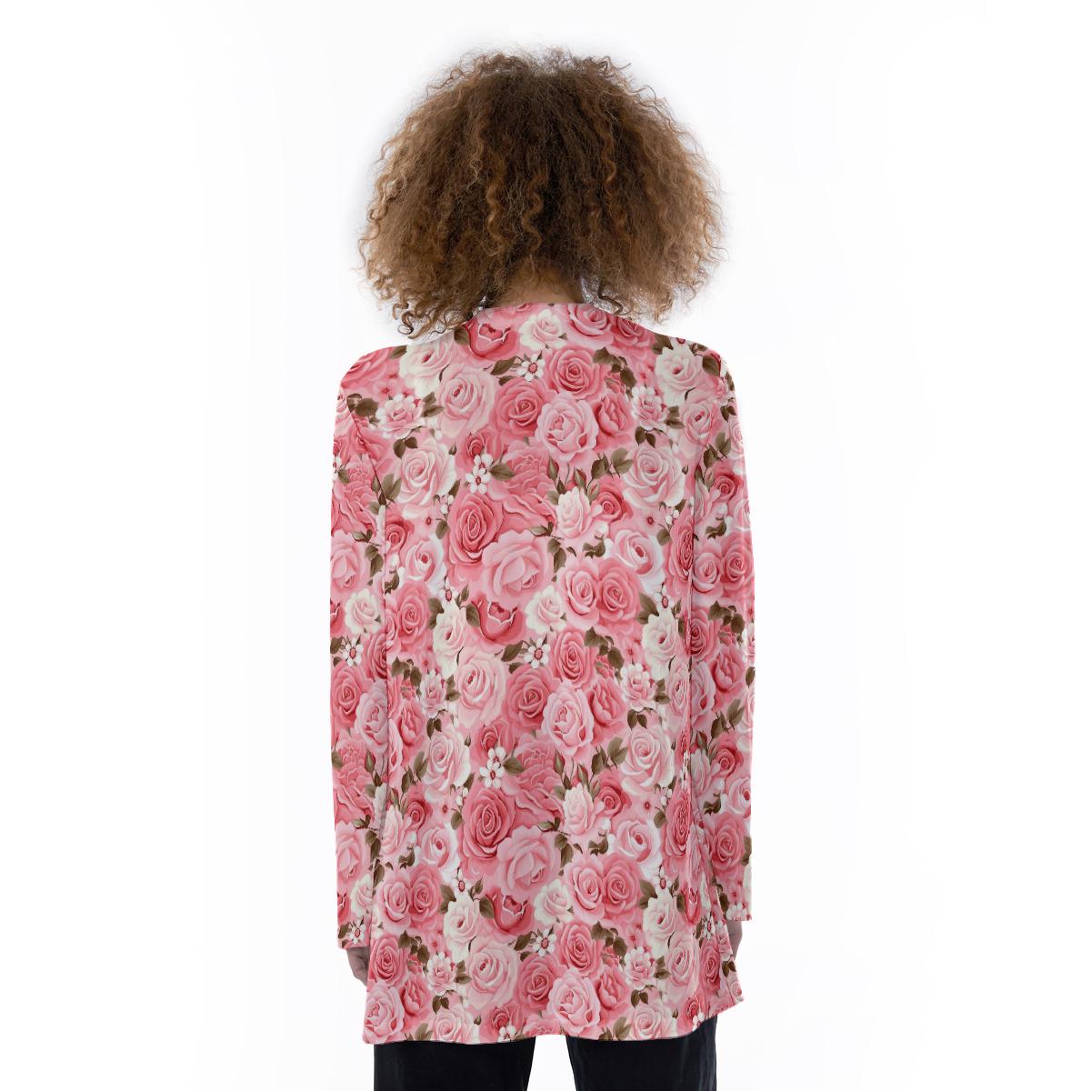 Pretty Pink Roses | Floral Print Women's Ultra Thin Patch