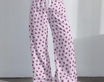 Pretty Lady-bug | Women's High-Stretch Casual Pants | 290GSM