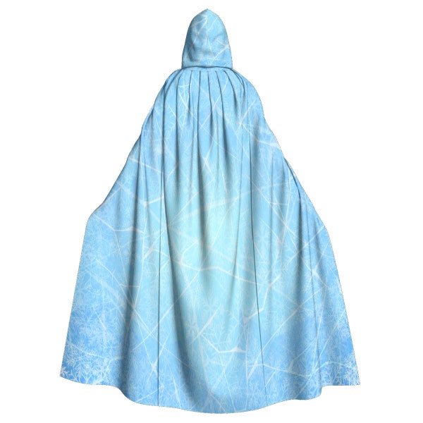 Icey | Snowy | Frozen Ice | Ice Queen All-Over Prints | Cosplay Costume | Unisex Hooded Cloak