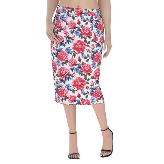 Red, White, Blue Floral All-over Prints Classic Women's