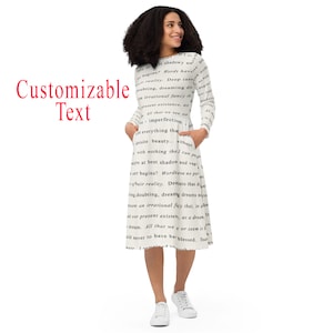 Dress With Lyrics - Etsy