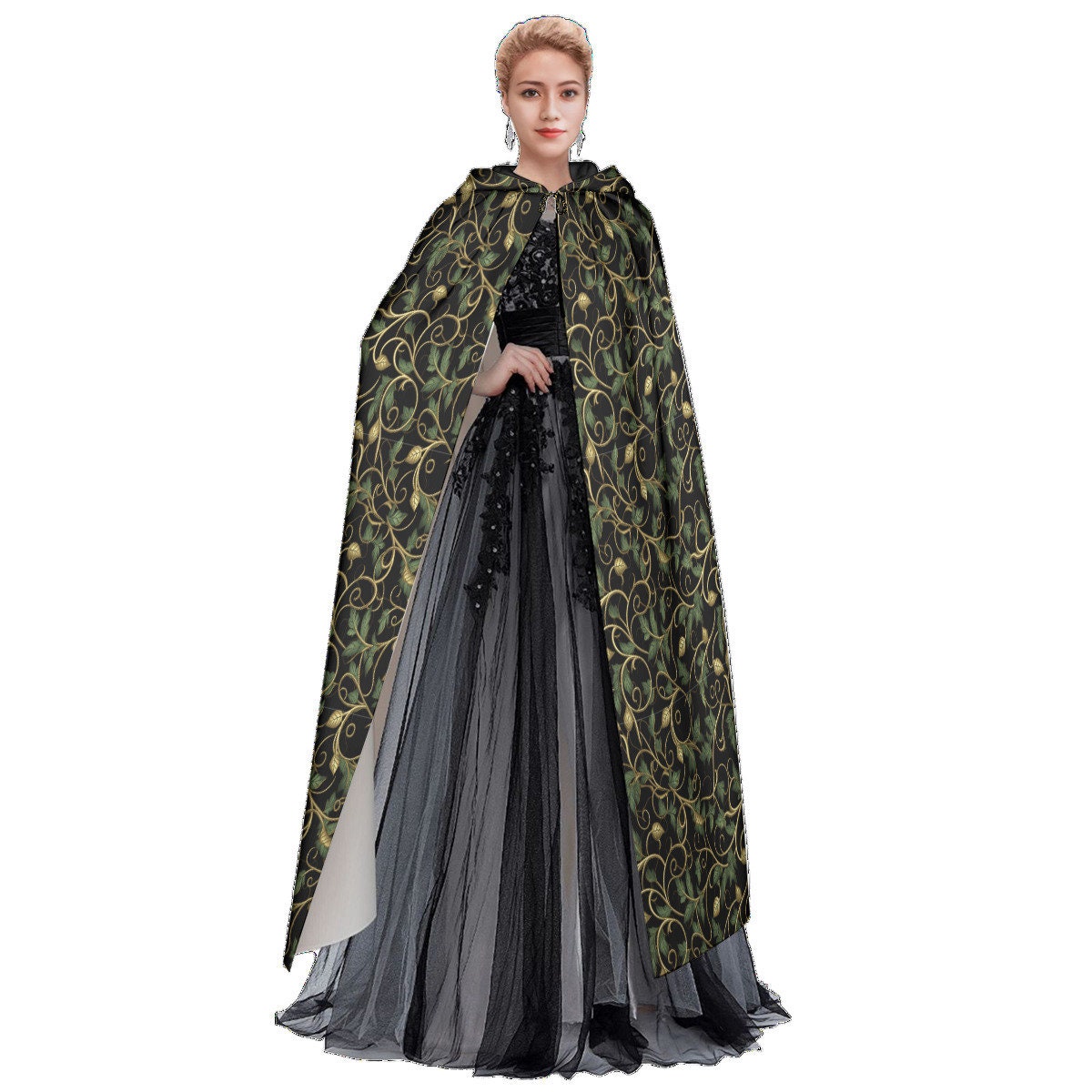 Green leaf pattern cloak（ロングマント） 6aa89f21-c691-454c-a91e-