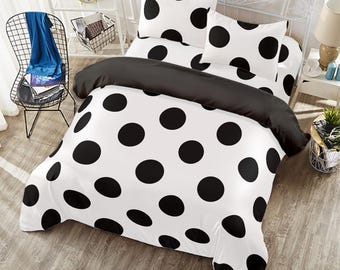 Big Polka-dots! Four-piece Duvet Cover Set