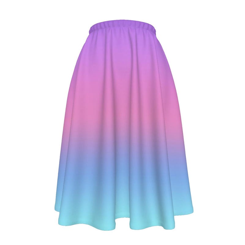 Vintage Mermaid Sheer Midi Skirt