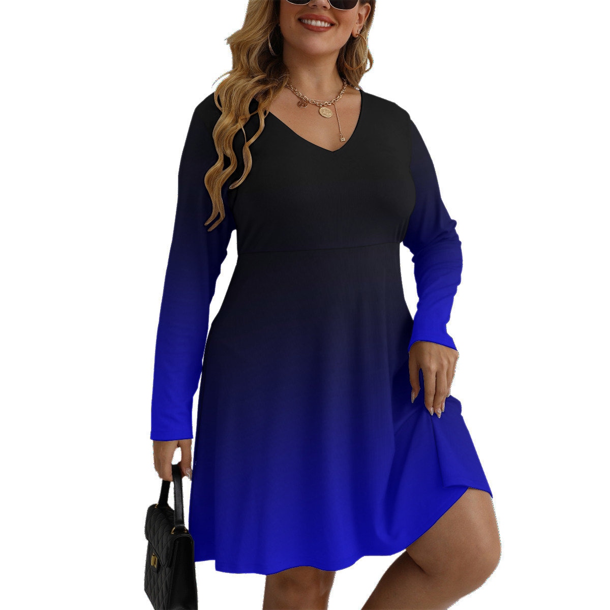 curved empire waist dress Soleil Plus Size Green Empire Waist Gown– Hello Curve main image 1