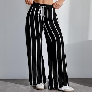 Stripes! 6 Fantastic Colors | All-Over Print Women&#39;s High-Stretch Casual Pants|290GSM