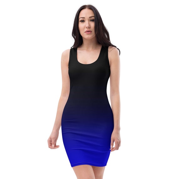 Electric Blue & Black Ombre Bodycon dress Electric Blue & Black Ombre Bodycon dress