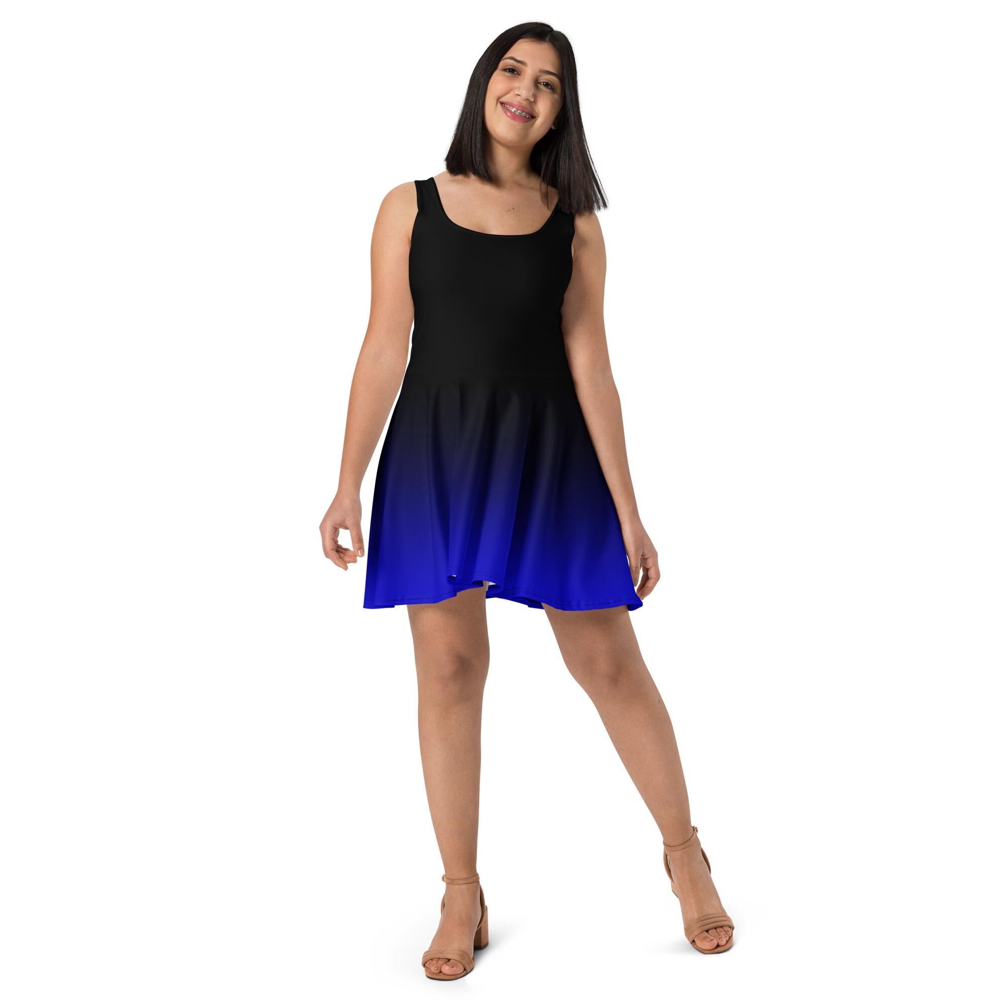 black and blue skater dress Jerry's Ice Skating Dress