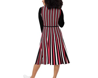 strapless open back dress Final Sale Plus Size Sleeveless Maxi Dress in Red main image 0