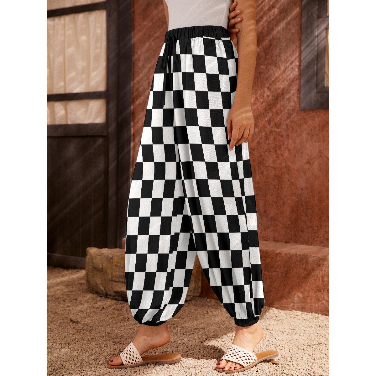 Checkerboard Pants - Etsy