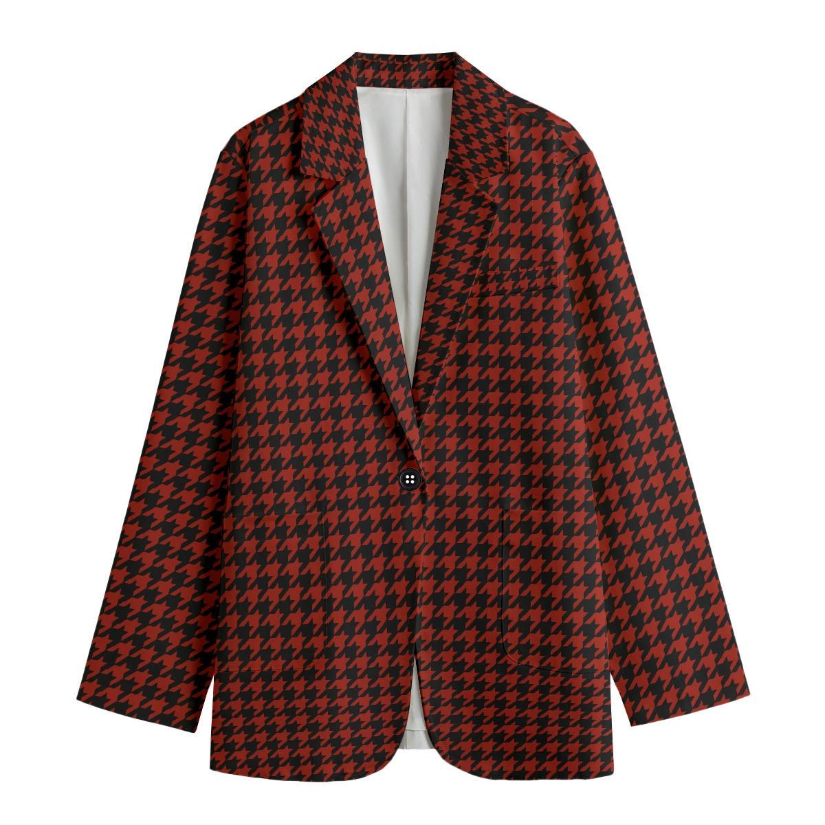 Houndstooth - 6 Colors | All-over Print Women's Leisure Blazer