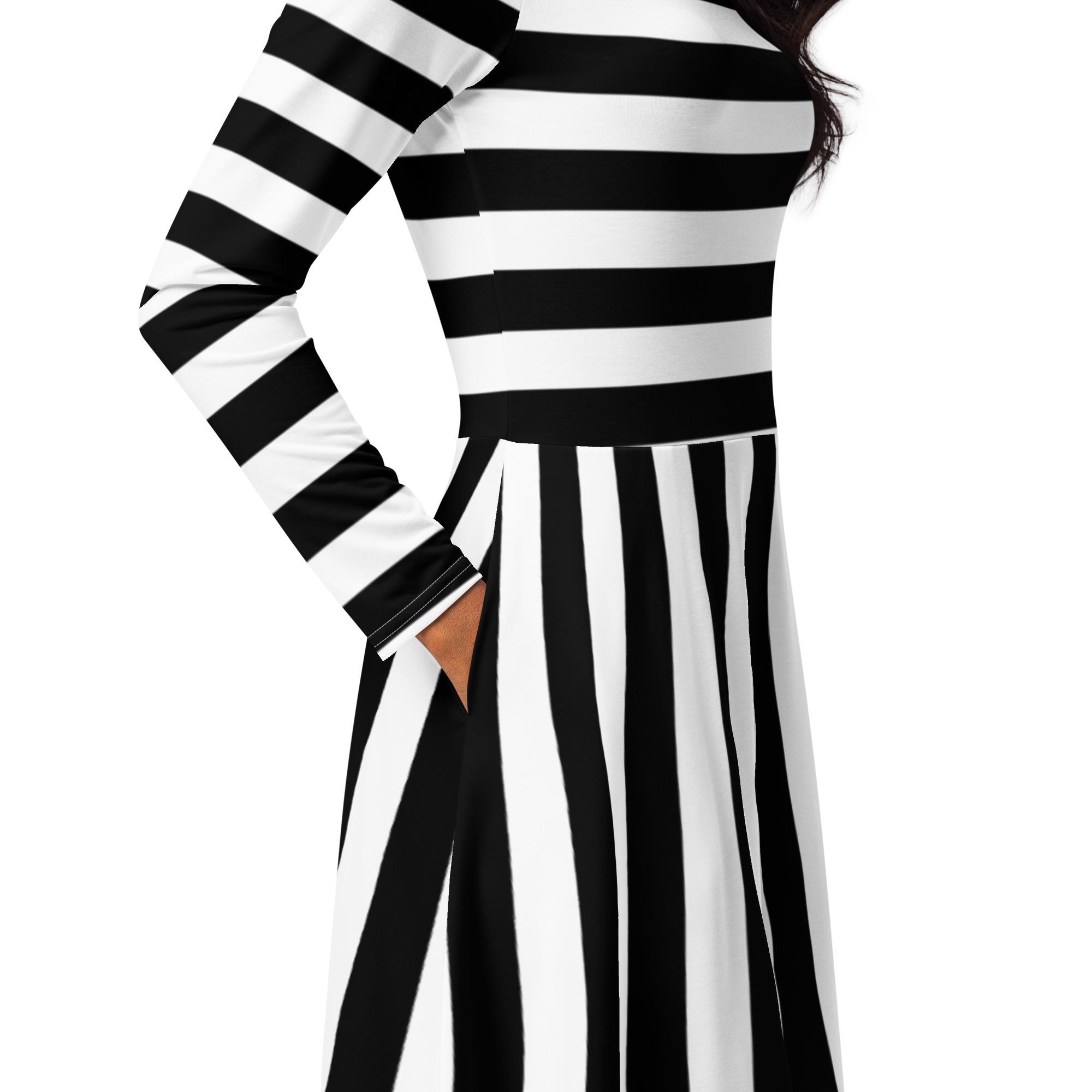 chinese dress ladies Ava Presley Striped Ball Gown Dress 40126