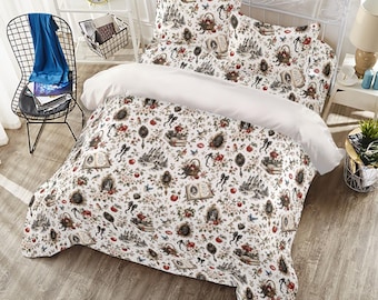 Snow & Scarlet | Fairest of Them All | Four-piece Duvet Cover Set