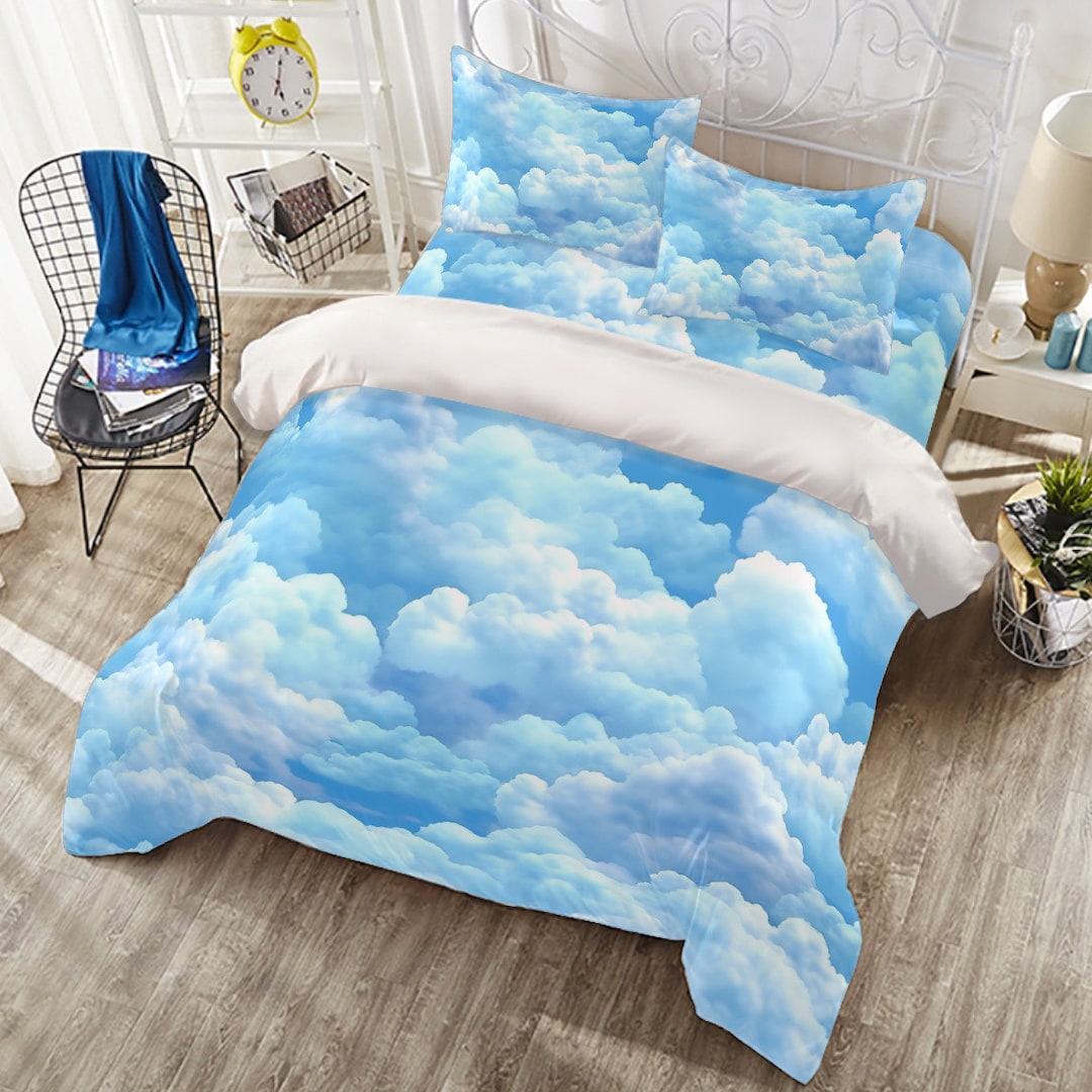 Pastel Clouds Sheet Bedding Bed 4 pieces SD00063