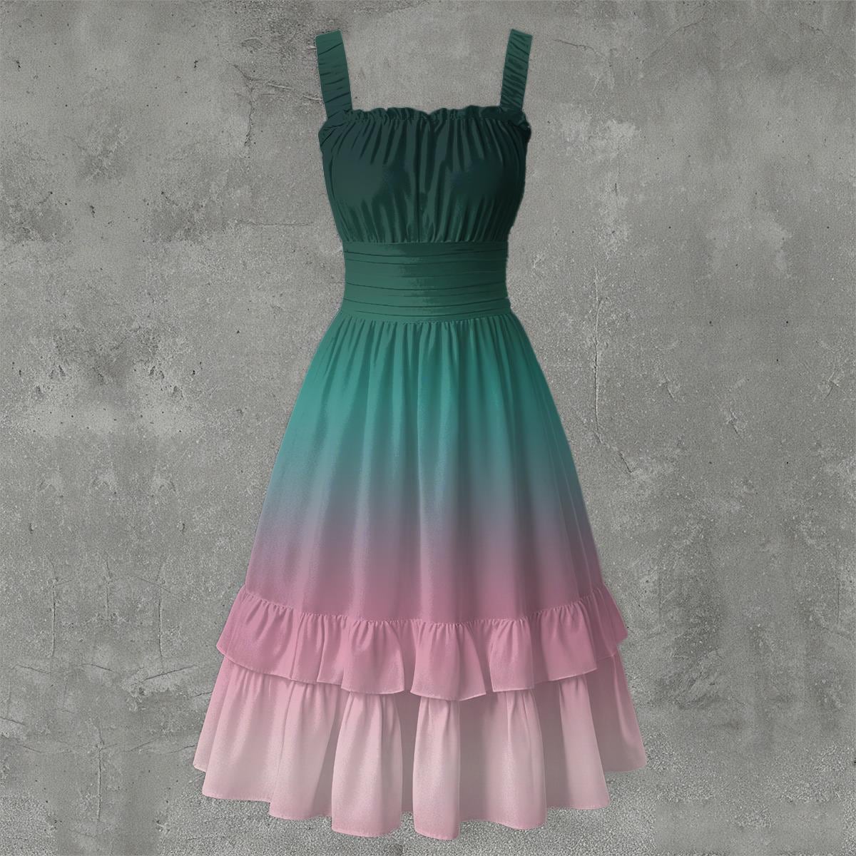 Aka Pink and Green Dress - Etsy UK Aka Pink and Green Dress - Etsy UK